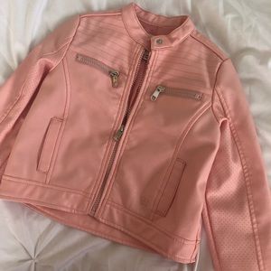 Jessica Simpson 4T pink leather jacket